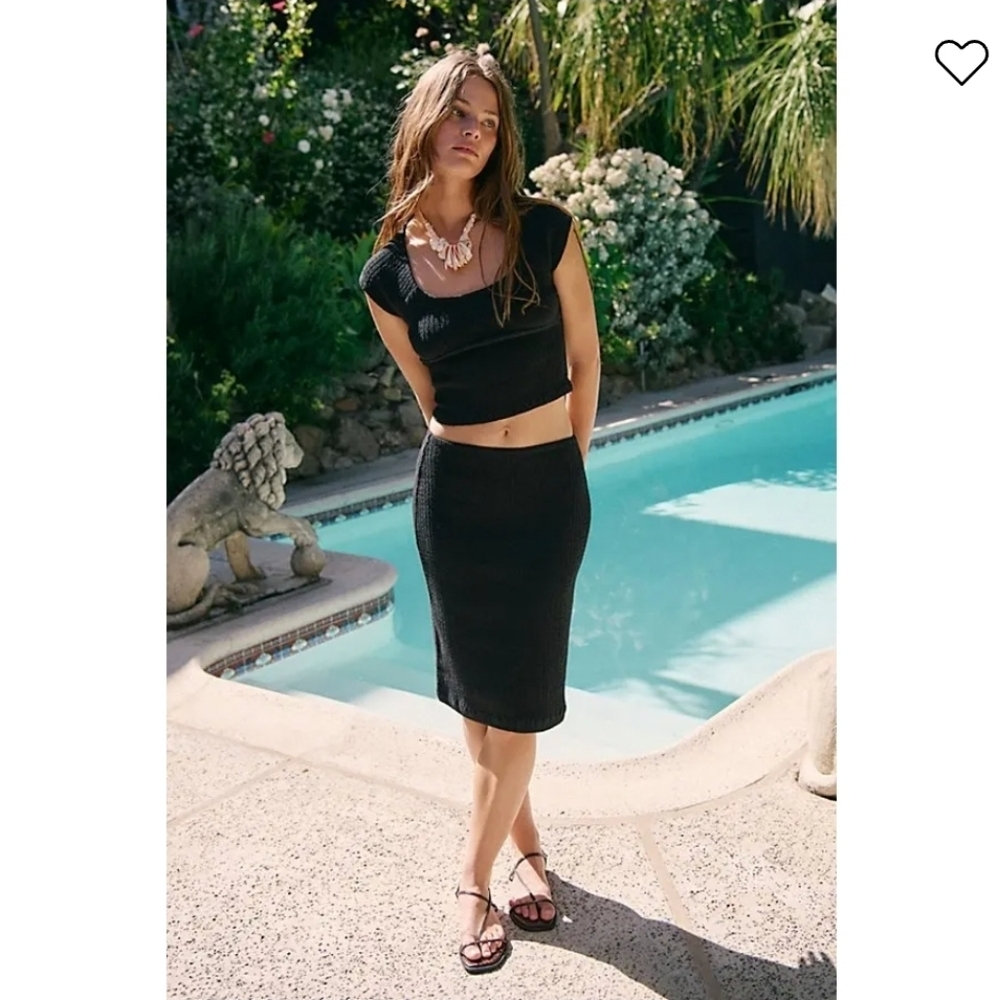 NEW!!! Free People Selene Bodycon Set In Black,Sz XL,NWT,  $98 Retail